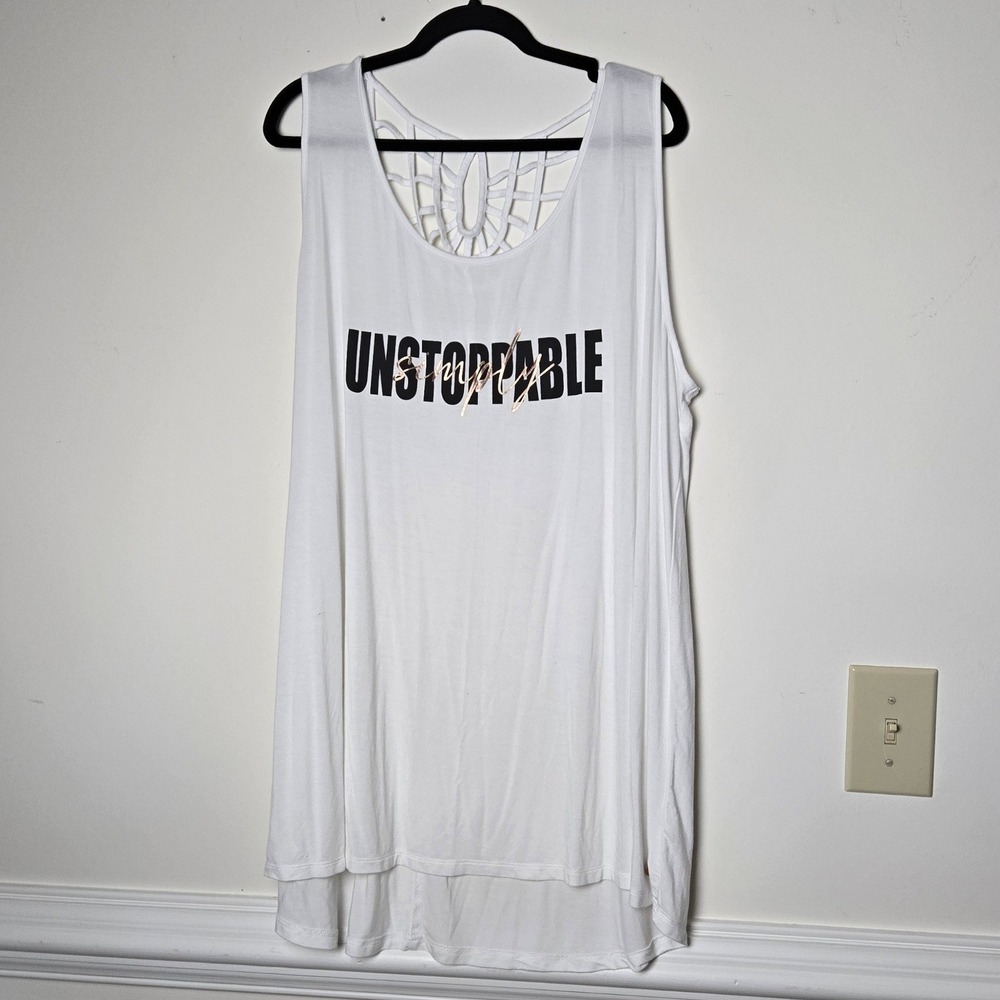 Livi Lane Bryant Tank Top Womens 22/24 Simply Unstoppable Strappy Back